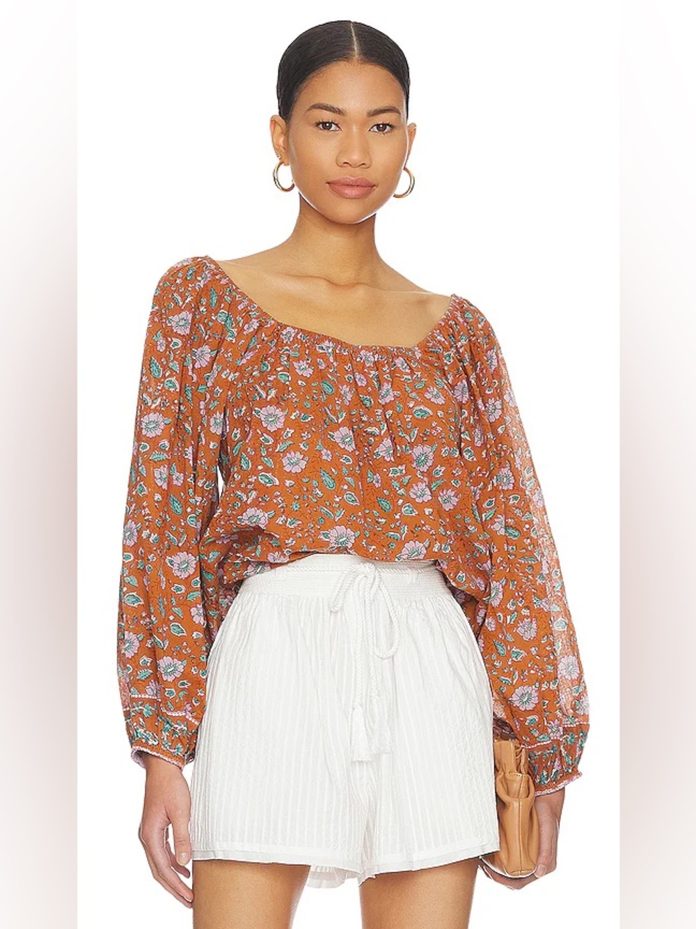 Shania Blouse in Terracotta Floral